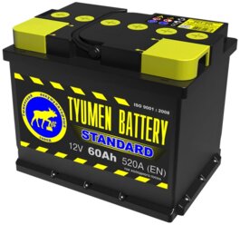 Аккумулятор Тюмень STANDARD 6СТ-60.1 L 