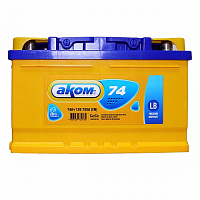 Аккумулятор Аком LB 74 а/ч обратная R+ EN 700A 278x175x175