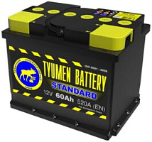 Аккумулятор Тюмень STANDARD 6СТ -60.0 L