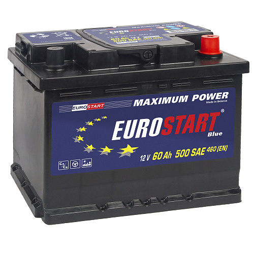 Аккумулятор EUROSTART 6CT-60 о.п. [д242ш175в190] 520A