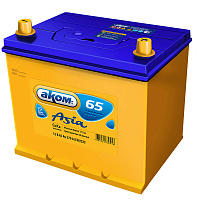 Аккумулятор АКОМ ASIA 65 А/ч обратная R+ EN 570A 232x173x225 65D23L