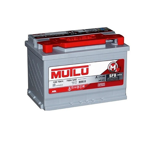 Аккумулятор MUTLU SFB 75 А/ч 575 111 072 обратная R+ EN 720A 278x175x190 L3.75.072.A