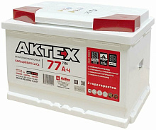 Аккумулятор АКТЕХ 77 А/ч обратная R+ EN750 А 278x175x190 6СТ-77.0