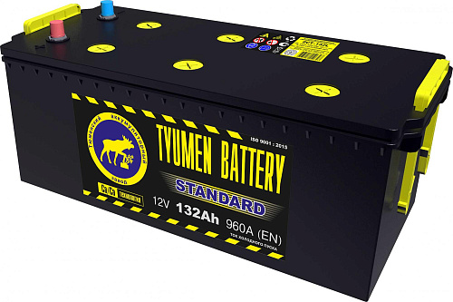 Аккумулятор Тюмень STANDARD 6СТ -132 L евро