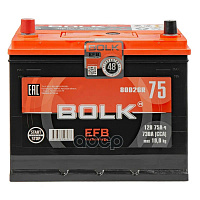 Аккумулятор BOLK EFB ASIA 75 А/ч прямой L+ 260x175x225 D26 EN 730 А