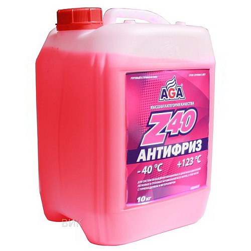 Антифриз AGA Z-40 готовый -40С Красный 10кг
