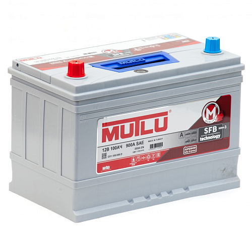 Аккумулятор Mutlu SERIE 3  ASIA  6CT-100 (п.п.) (D31.100.085.D) необсл. ниж. креп. [д306ш175в224/850