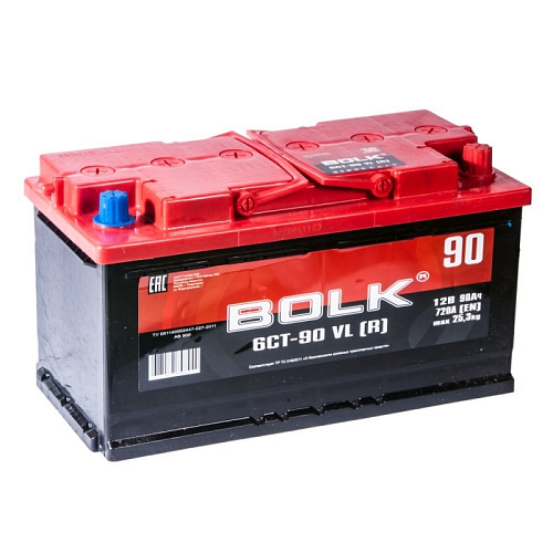 Аккумулятор BOLK 90 А/ч ОБР 353x175x190 EN720 