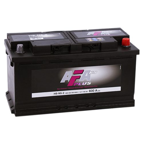 Аккумулятор AFA 100 А/ч 600402 HS ОБР 353x175x190 EN830