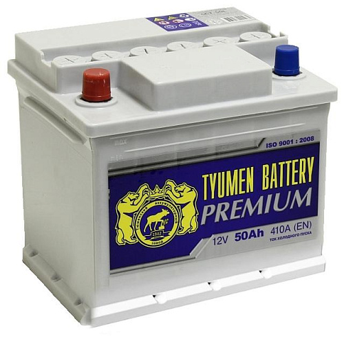 Аккумулятор Тюмень PREMIUM  6СТ -  50 L (п.п) [д206ш175в190/410]