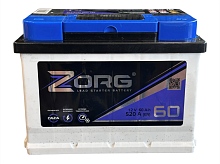 /Аккумулятор ZORG  60 А/ч ОБР 242x175x190 EN530