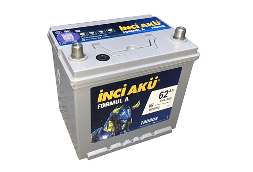 Аккумулятор Inci Aku ASIA FormulА 6СТ- 62 (о.п.) (75D23L) ниж.креп. [д232ш173в225/540SAE] [D23]