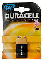 /Батарейка алкалиновая тип 6LR61 9В 1шт Duracell 6LF22 MN1604 BL-1 New