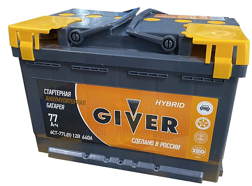 Аккумулятор GIVER HYBRID 6СТ-77.1