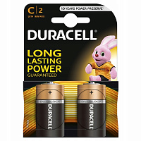 /Батарейка алкалиновая тип C 1,5В 2шт Duracell LR14 MN1400 BL-2 New