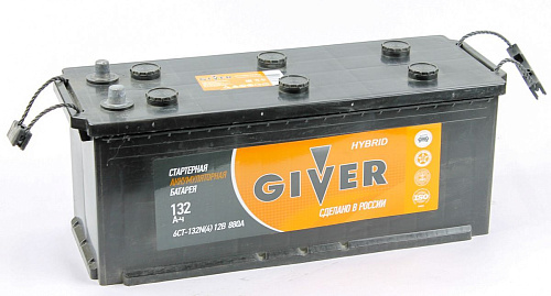 /Аккумулятор GIVER HYBRID 6CT -132 евро.конус