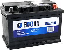 Аккумуляторная батарея Edcon 70Ah 640A + справа 278х175х190 B13\