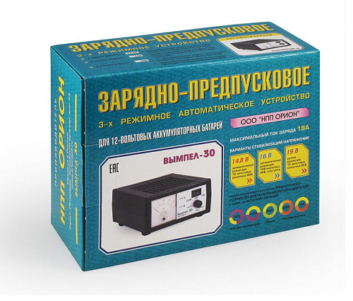 Вымпел-30 (автомат-руч, 0-18А, 3-х режимн, стрелоч. амперметр) (уп.20шт.)