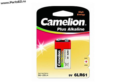 батарейка алкалиновая тип 6LR61 9в 1шт Camelion Plus Alkaline 6LF22-BP1