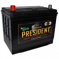Аккумулятор ECO PRESIDENT 6СТ-80 (90D26R)  ниж.креп. п.п. [д257ш172в225/630]   [D26]