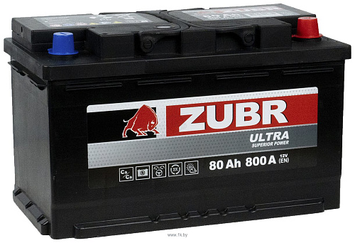 Аккумулятор ZUBR ULTRA  80Ah R+ 