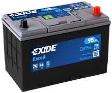 Аккумуляторная батарея EXIDE EB954 EXCELL евро 95Ah 720A 306/173/222\