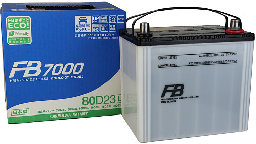 Аккумулятор Furukawa battery 68 ah (80d23l) 660 JIS [232x173x225]