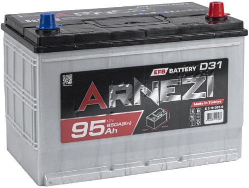 Аккумулятор ARNEZI EFB Start-stop 95 А/ч обратный R+ 306x176x225 D31 EN 850 А