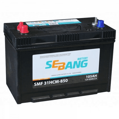 /Аккумулятор SEBANG MARINE 105 А/ч 850 прямая L+ EN 850A 330x173x240 31HCM-850 31HCM-850