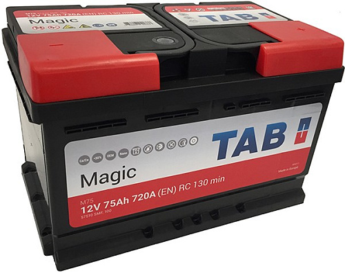/Аккумулятор TAB MAGIC 6СТ-75.0 низкий                        