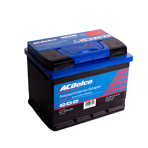 Аккумулятор ACDelco 60 А/ч обратная R+ EN600 A 242x175x190 19375455