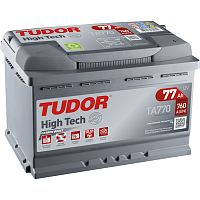 Аккумулятор TUDOR High-Tech 77 А/ч обратная R+ EN 760A 278x175x190 TA770 TA770
