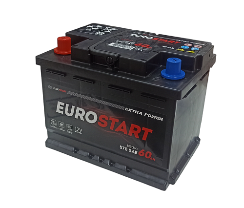 Аккумулятор EUROSTART 6CT-60 п.п. [д242ш175в190] 520A