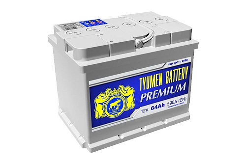Premium Тюмень TYUMEN Battery Premium  64Ач L+ EN620A  242x175x190  B13