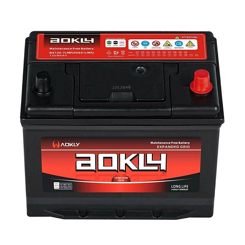 /Аккумулятор AOKLY ASIA 80 А/ч обратный R+ 258x173x220 D26 EN 640 А
