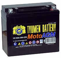 Аккумулятор Тюмень мото 6МТС-20 AGM болт
